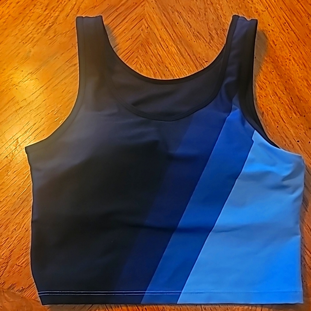 Zyia " shades of blue" two in on tank small
